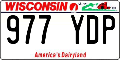 WI license plate 977YDP