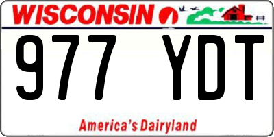 WI license plate 977YDT