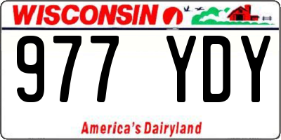 WI license plate 977YDY