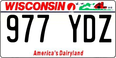 WI license plate 977YDZ