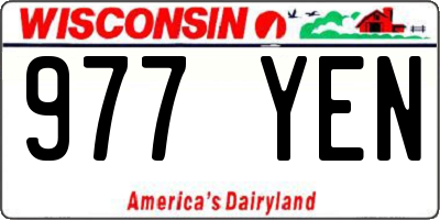 WI license plate 977YEN