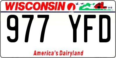 WI license plate 977YFD