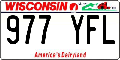 WI license plate 977YFL