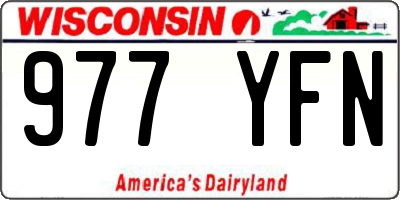 WI license plate 977YFN