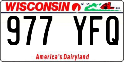 WI license plate 977YFQ