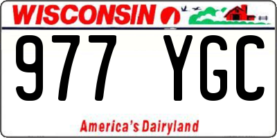 WI license plate 977YGC