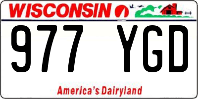 WI license plate 977YGD