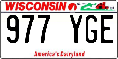 WI license plate 977YGE
