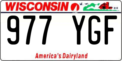 WI license plate 977YGF