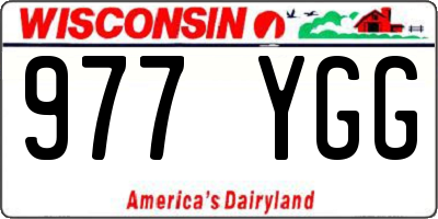 WI license plate 977YGG