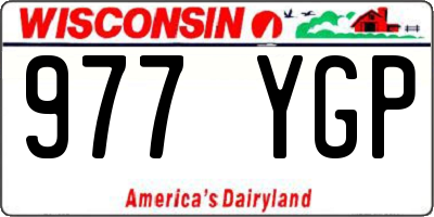 WI license plate 977YGP