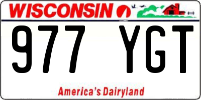 WI license plate 977YGT