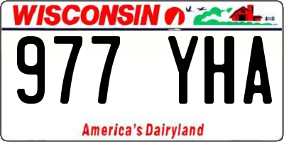 WI license plate 977YHA