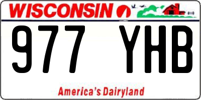 WI license plate 977YHB