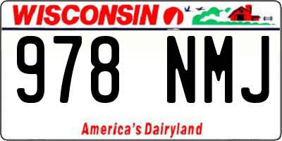 WI license plate 978NMJ