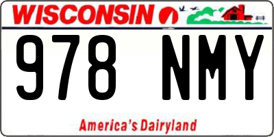 WI license plate 978NMY