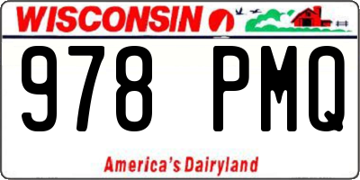 WI license plate 978PMQ