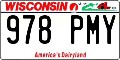 WI license plate 978PMY