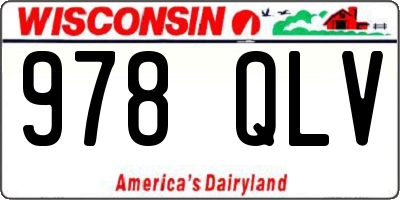 WI license plate 978QLV