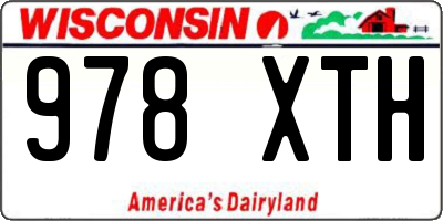 WI license plate 978XTH