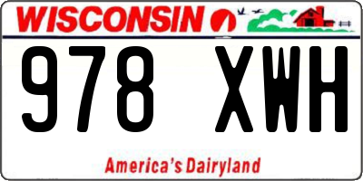 WI license plate 978XWH