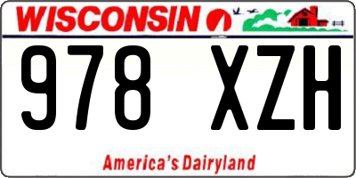 WI license plate 978XZH