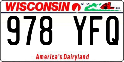 WI license plate 978YFQ