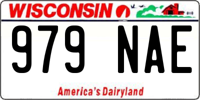 WI license plate 979NAE