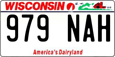 WI license plate 979NAH