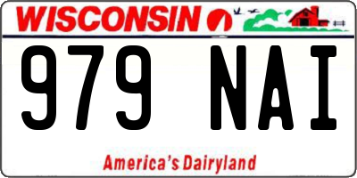WI license plate 979NAI