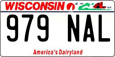 WI license plate 979NAL