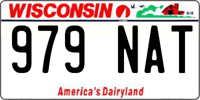 WI license plate 979NAT