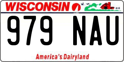 WI license plate 979NAU