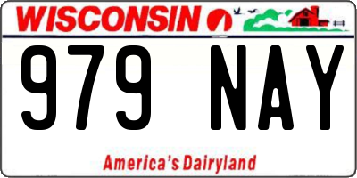 WI license plate 979NAY