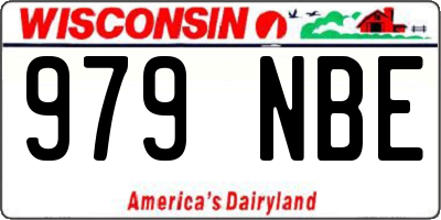 WI license plate 979NBE