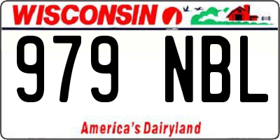 WI license plate 979NBL