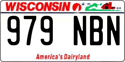 WI license plate 979NBN