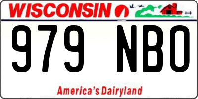 WI license plate 979NBO