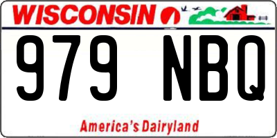 WI license plate 979NBQ