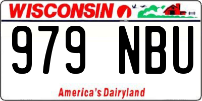 WI license plate 979NBU