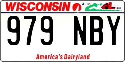 WI license plate 979NBY