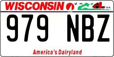 WI license plate 979NBZ