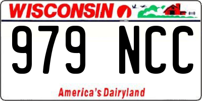 WI license plate 979NCC