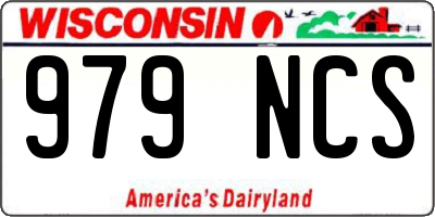 WI license plate 979NCS