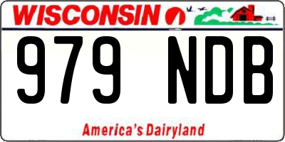 WI license plate 979NDB