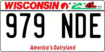 WI license plate 979NDE