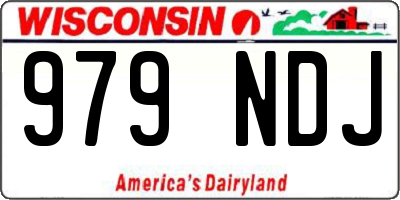 WI license plate 979NDJ