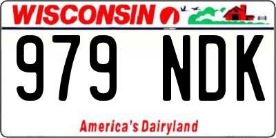 WI license plate 979NDK