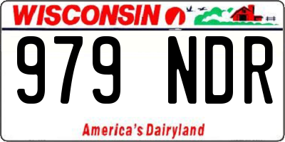 WI license plate 979NDR