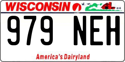 WI license plate 979NEH